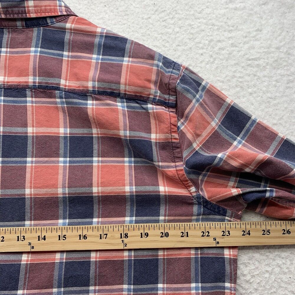 Denim & Supply Ralph Lauren Button Up Shirt Mens Large L Red Blue Plaid Casual - Picture 5 of 8